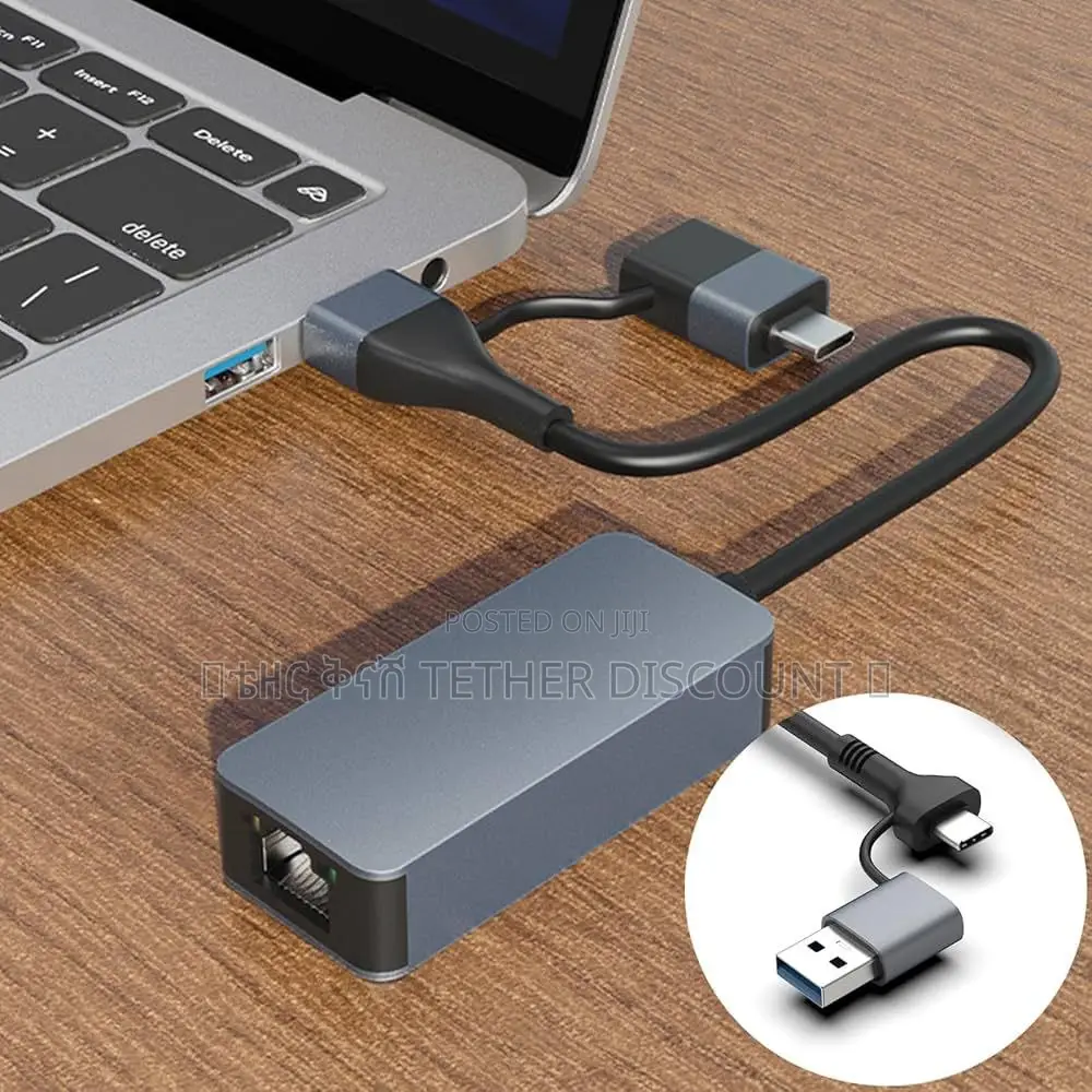 Usb C/Usb a Ethernet Adapter Original 100/100mbps
