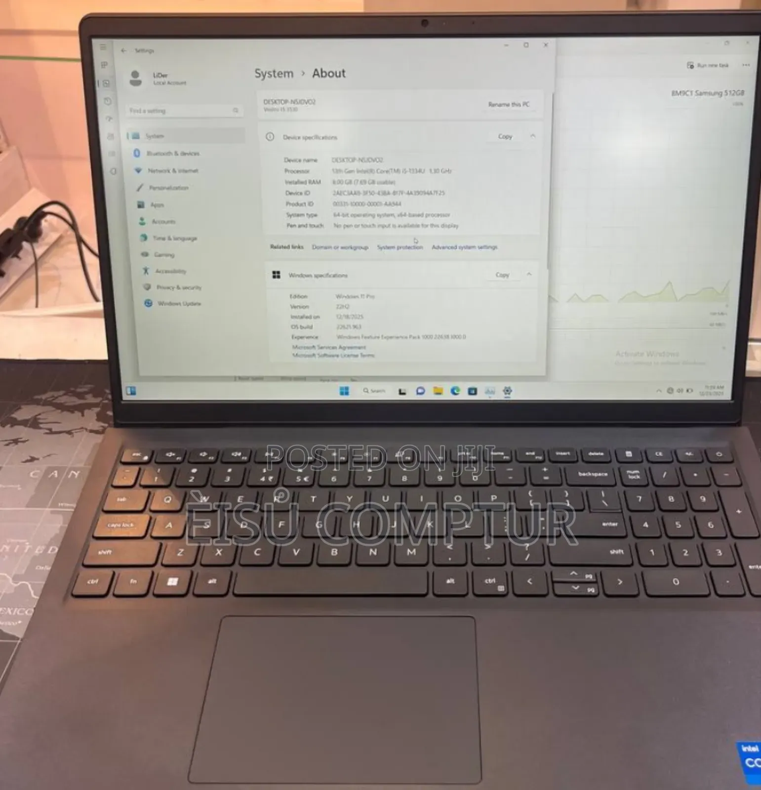 New Laptop Dell Vostro 15 3549 8GB Intel Core I5 SSD 512GB