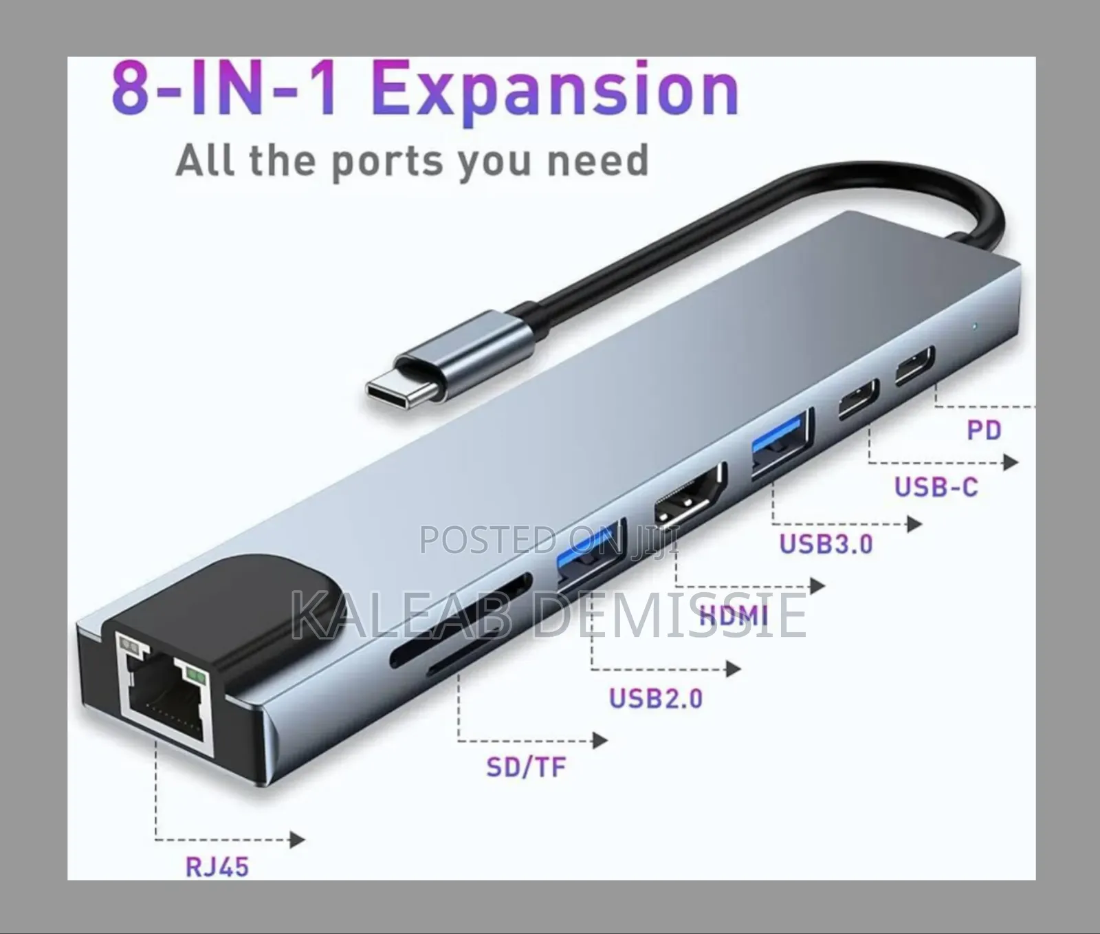 8in1 Usb C Hub Adapter