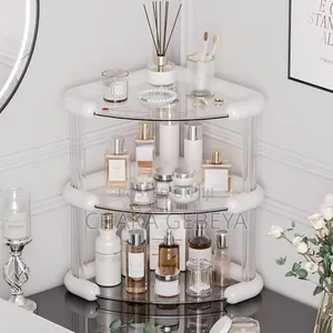 Luxury Cosmetics Shelf - 3-Tier - Acrylic - Easy Assembly