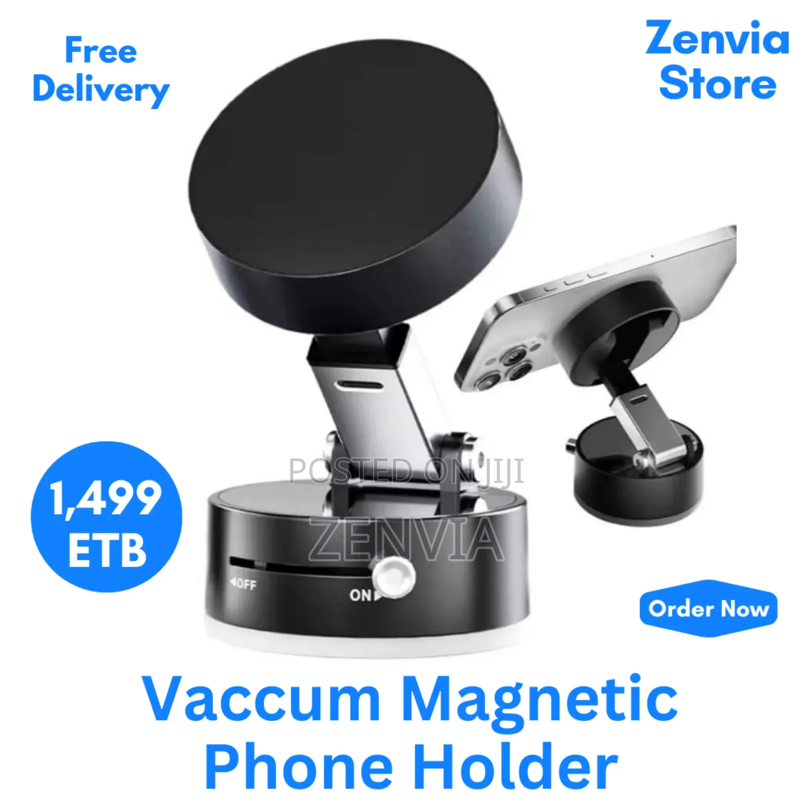 Vaccum Magnetic Phone Holder /Free Delivery/