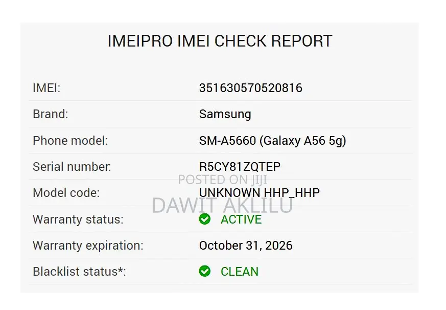 Samsung Galaxy A56 256 GB White