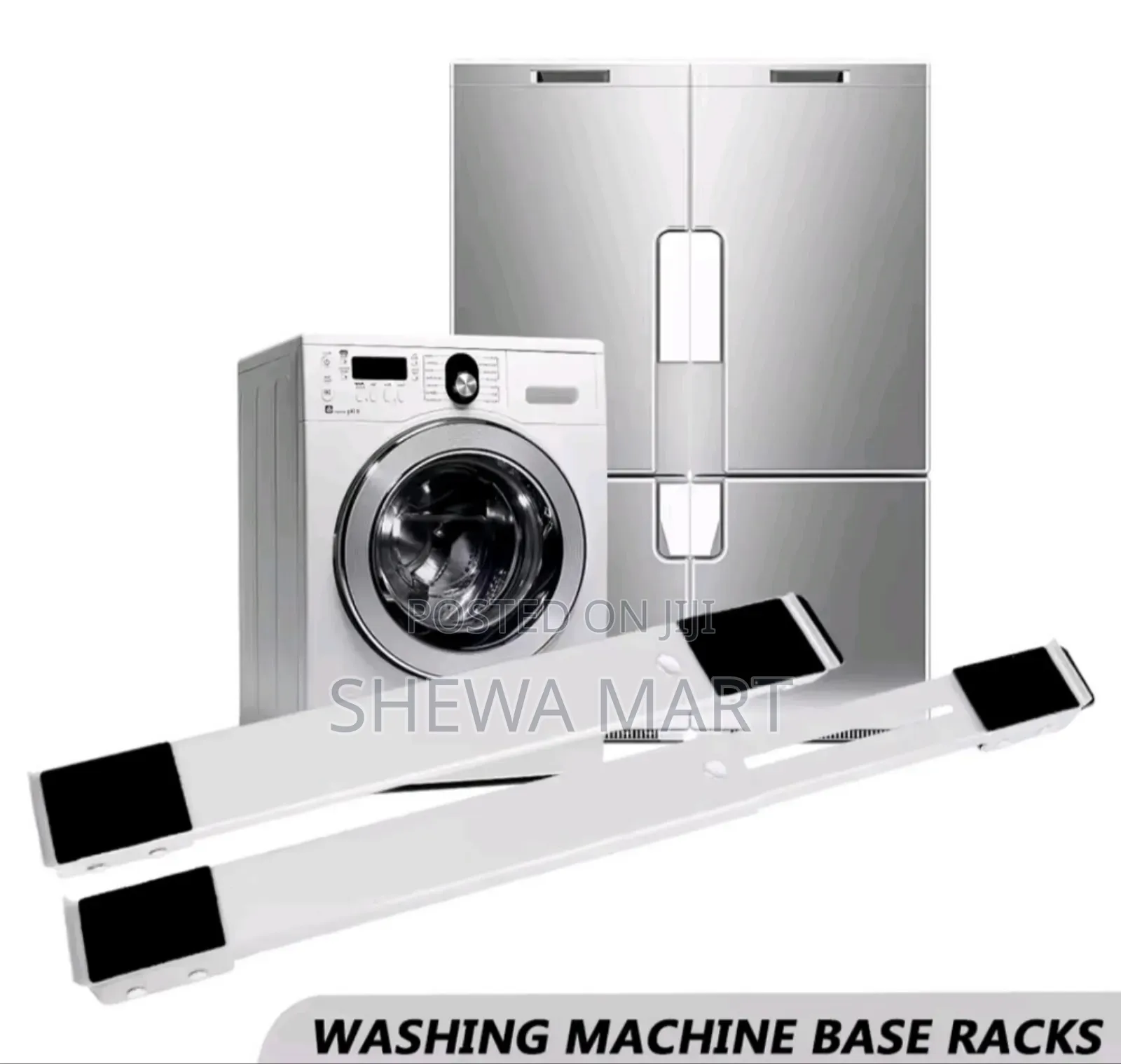 Moveble Rack Universal Refrigerator Base Mount Wheel Adjustable Washin