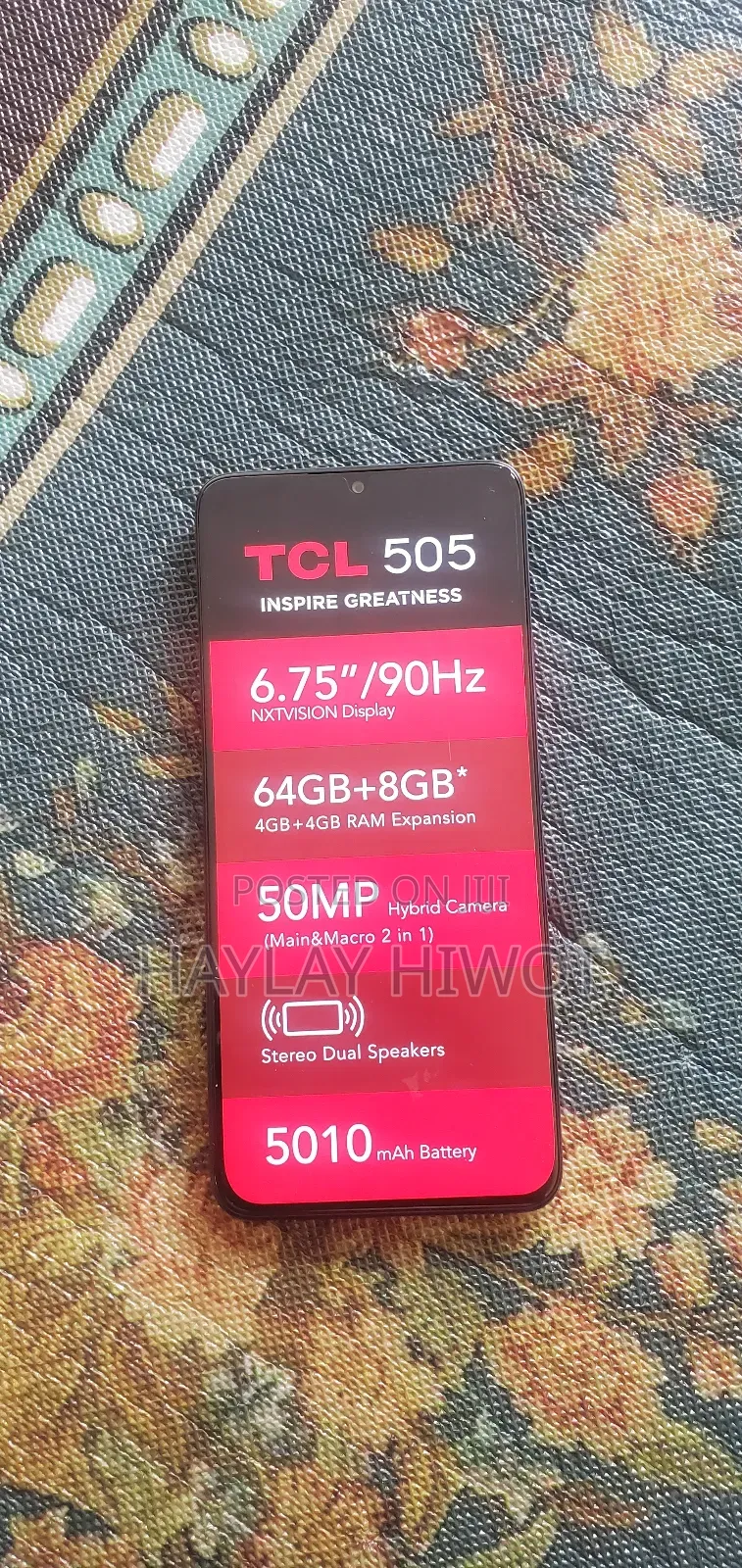 New TCL 408 64 GB Black