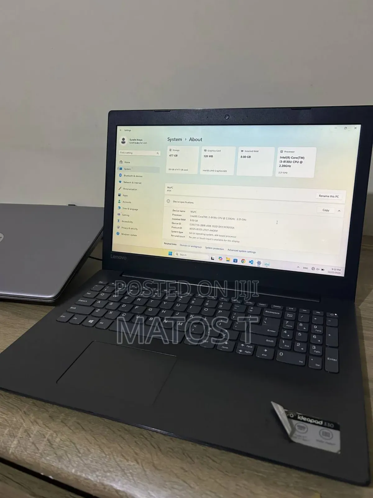 Laptop Lenovo Ideapad 3 8GB Intel Core i3 SSD 500GB