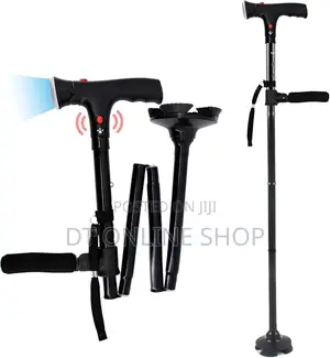 Adjustable Anti-slip Walking Stickwith Led Light