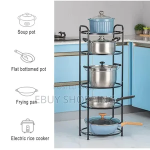 Photo - Durable 5-Tier Wire Shelving Storage Cart