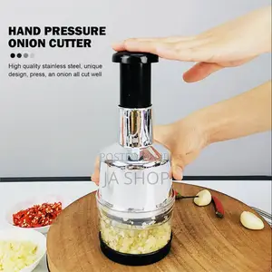 Manual Press-Down Garlic And Vegetable Chopper