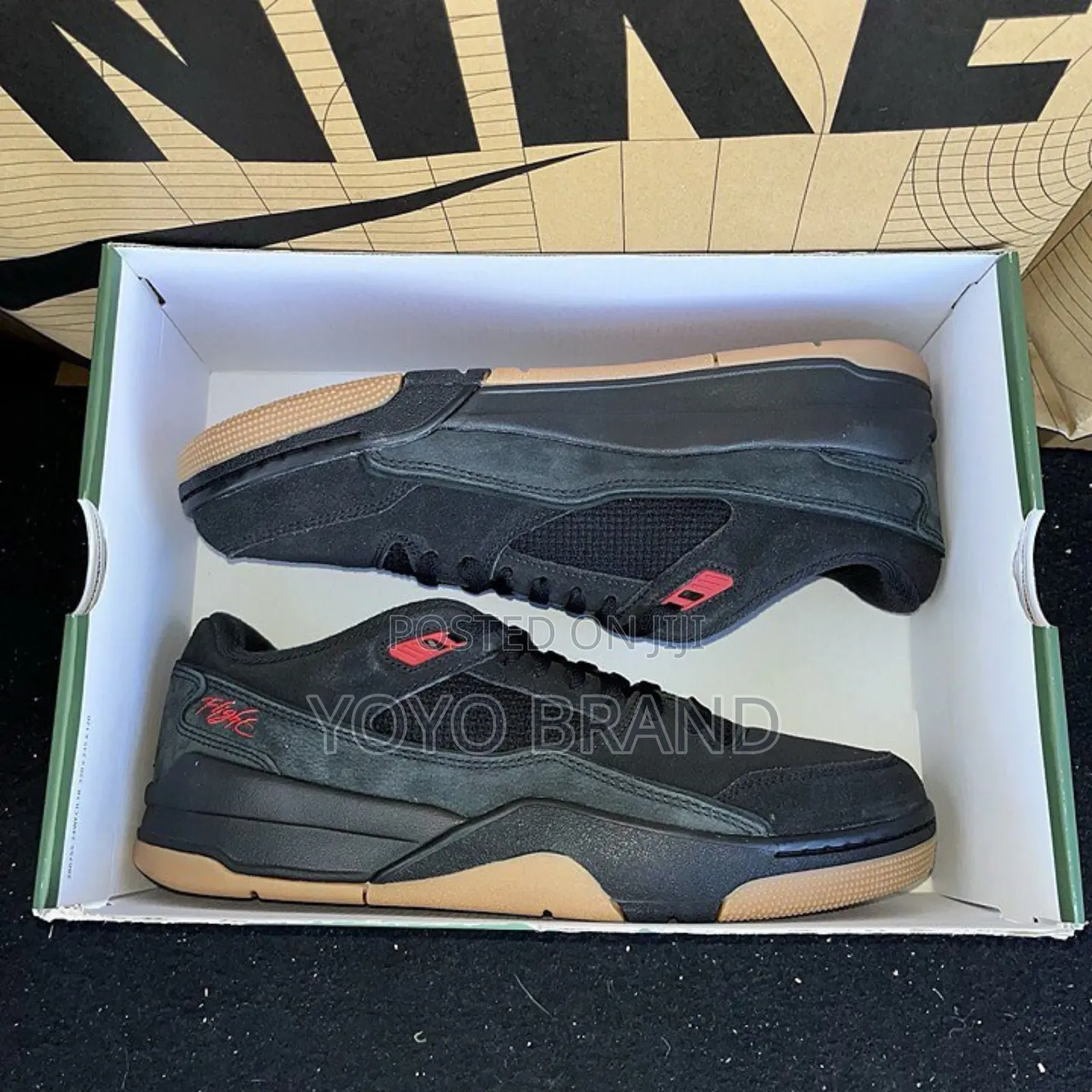 New Arrival Nike Air Jordan Flight Black Red Fashion Shoes