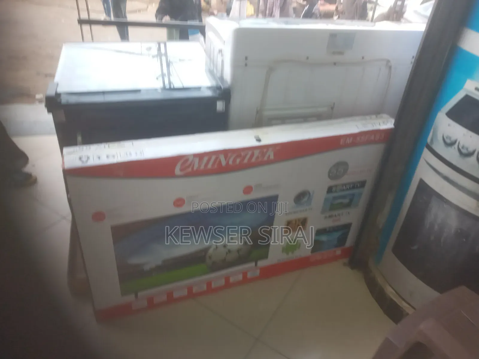 Emingtek 55inch Tv Smart Android Frameless Dising Ultra Hd