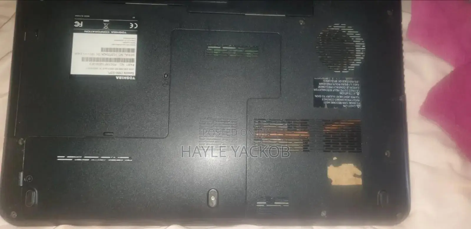 Laptop Toshiba Satellite C655 4GB Intel Core I3 HDD 500GB