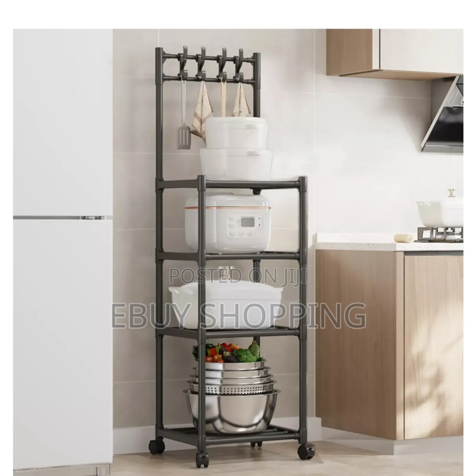 Versatile Rolling Storage Organizer With Multiple Tiers