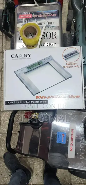 Camry Body Fat /Hydration Monitor Scale የሰውነት ዉፍረትና , ቅዝቃዜ ወዘተ መለኪያ
