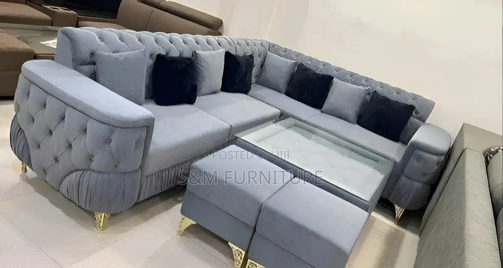 Order L Shape Sofa With Table 2 Boxes to Live Comfortably. ሶፋ