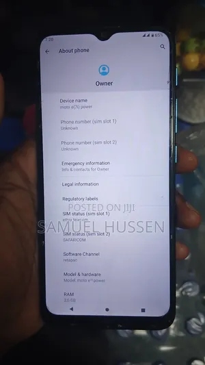 Motorola Moto E7 32 GB Blue
