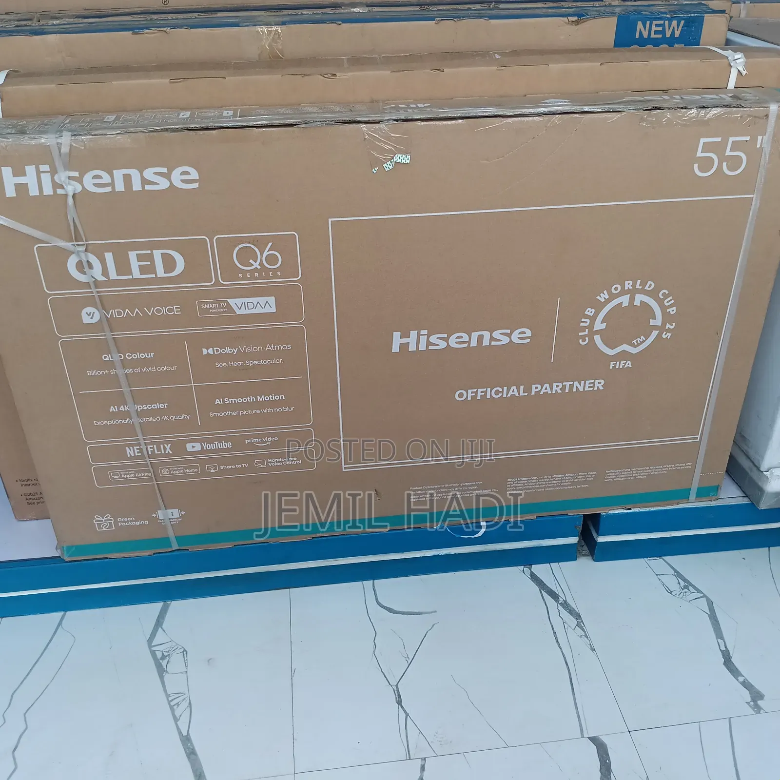 Hisense Smart Qled Q6 Mode Tv 55 Inch Andraid Framless 2025 Model