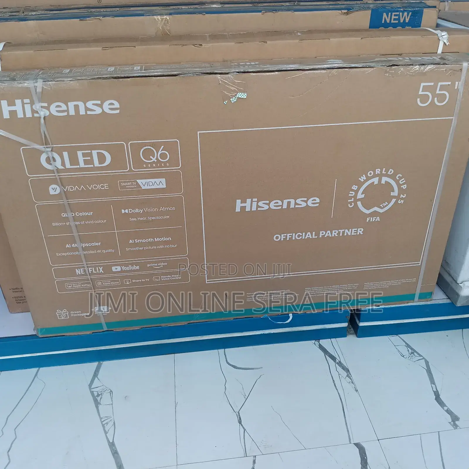 Hisense Smart Qled Q6 Mode Tv 55 Inch Andraid Framless 2025 Model