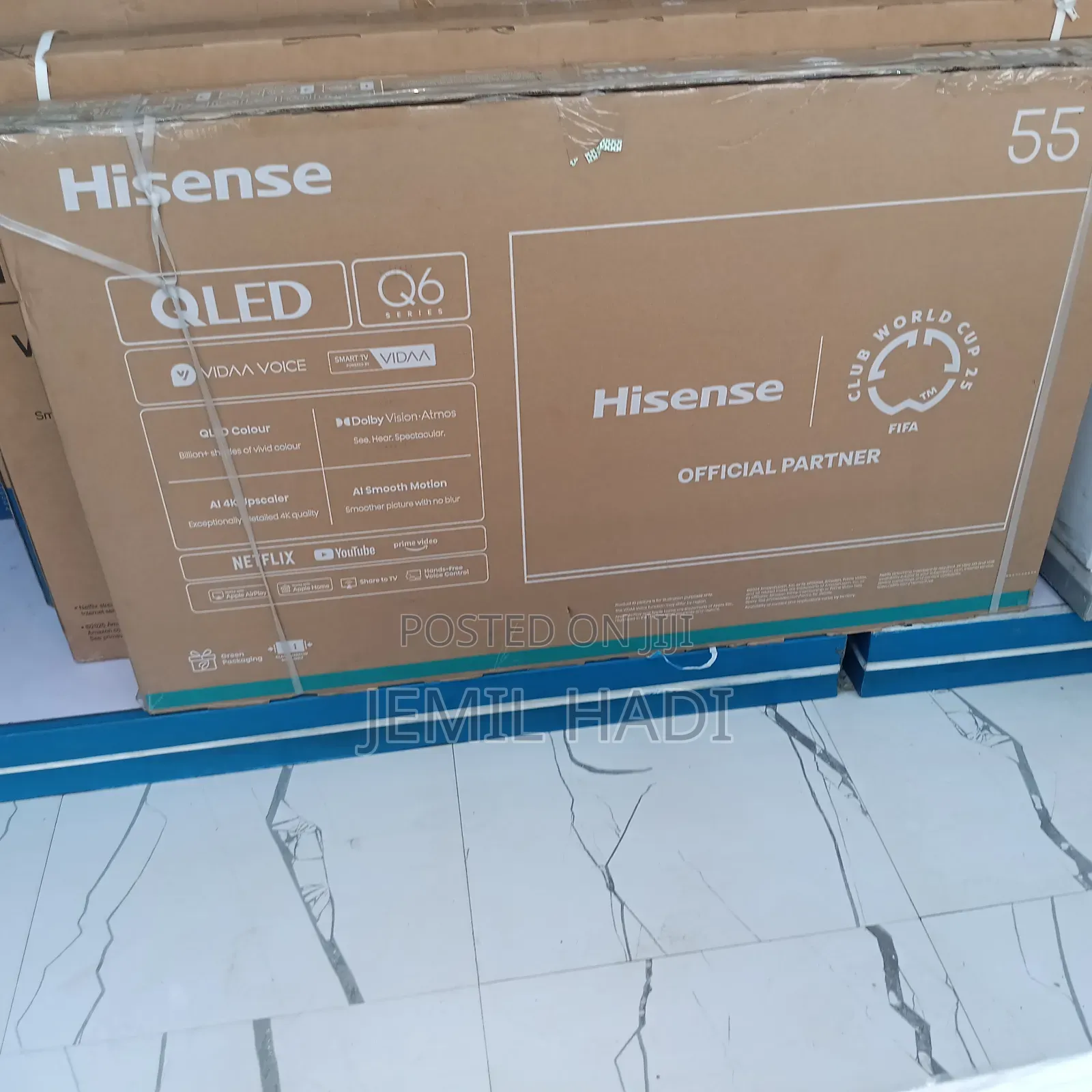 Hisense Smart Qled Q6 Mode Tv 55 Inch Andraid Framless 2025 Model