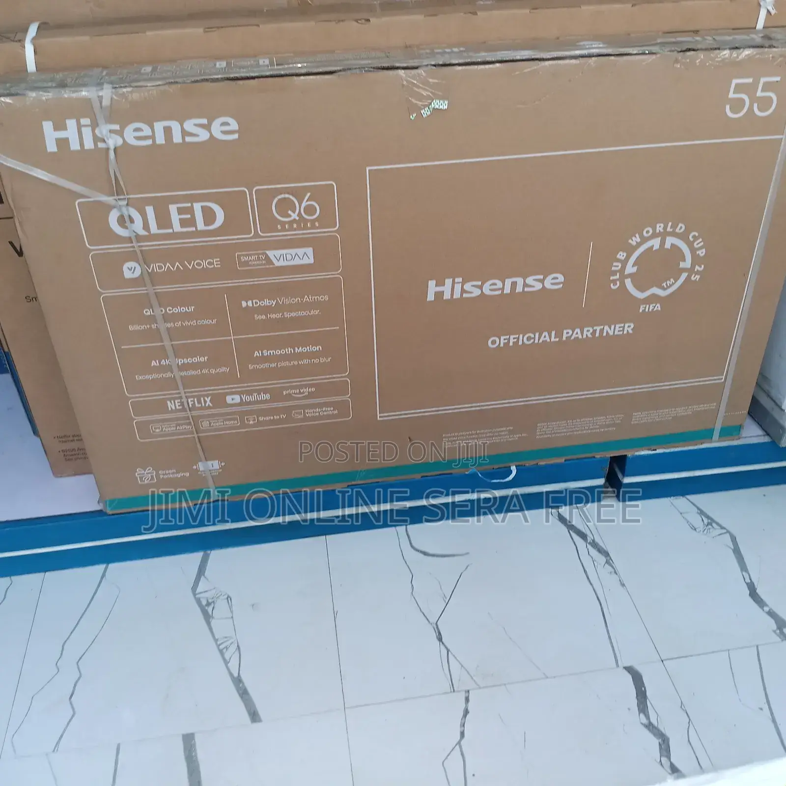 Hisense Smart Qled Q6 Mode Tv 55 Inch Andraid Framless 2025 Model