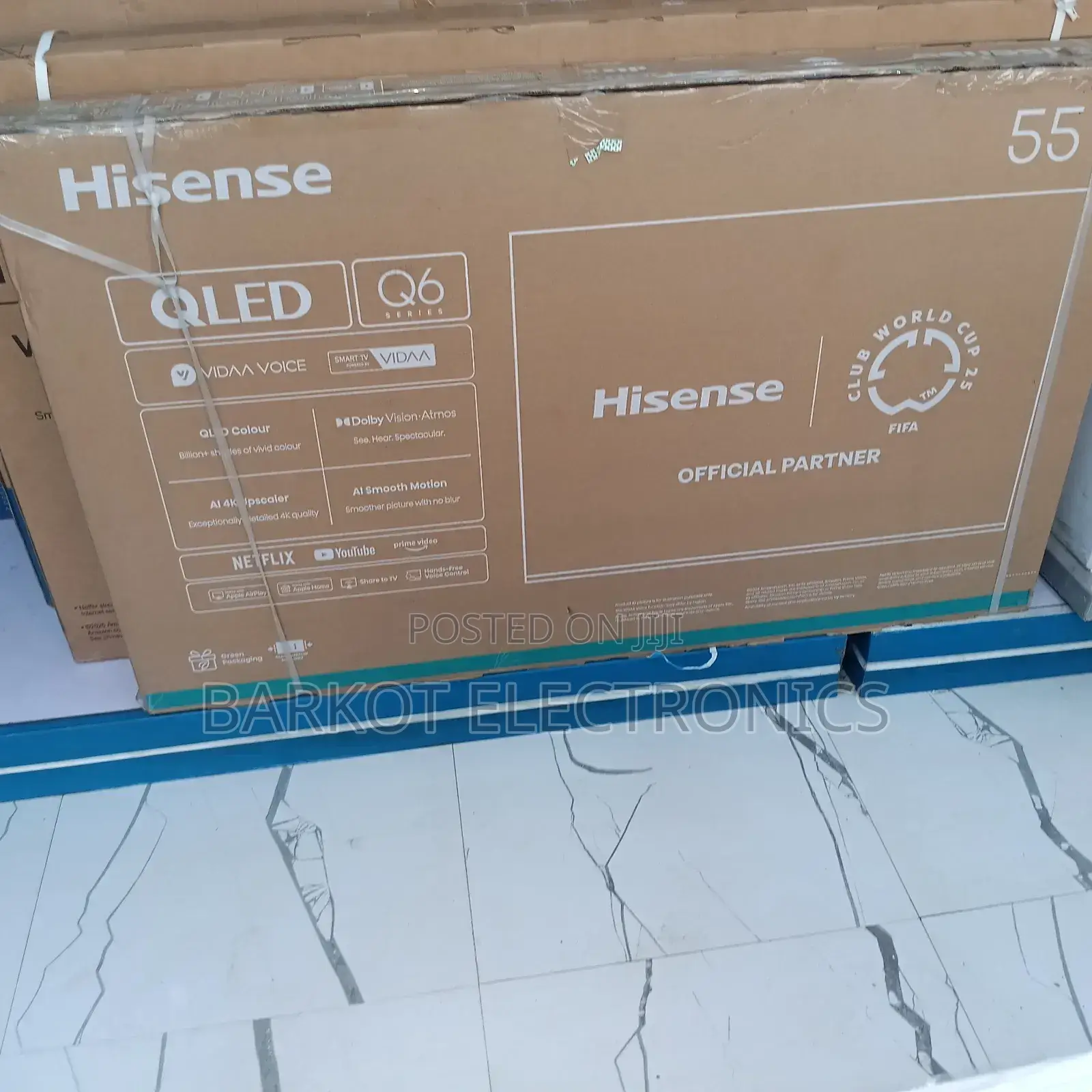 Hisense Smart Qled Q6 Mode Tv 55 Inch Andraid Framless 2025 Model