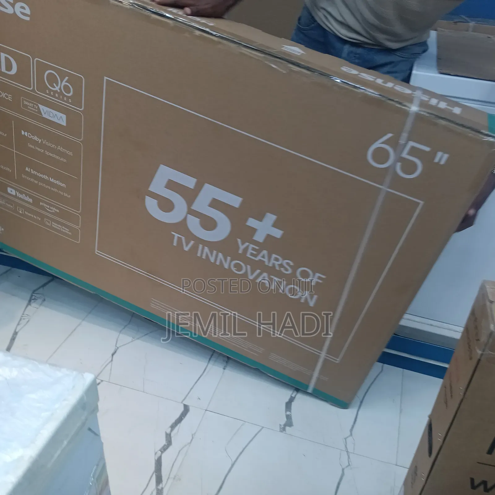 Hisense Smart Qled Tv 65 Inch Q6 Model Andraid Famless Adis 2025