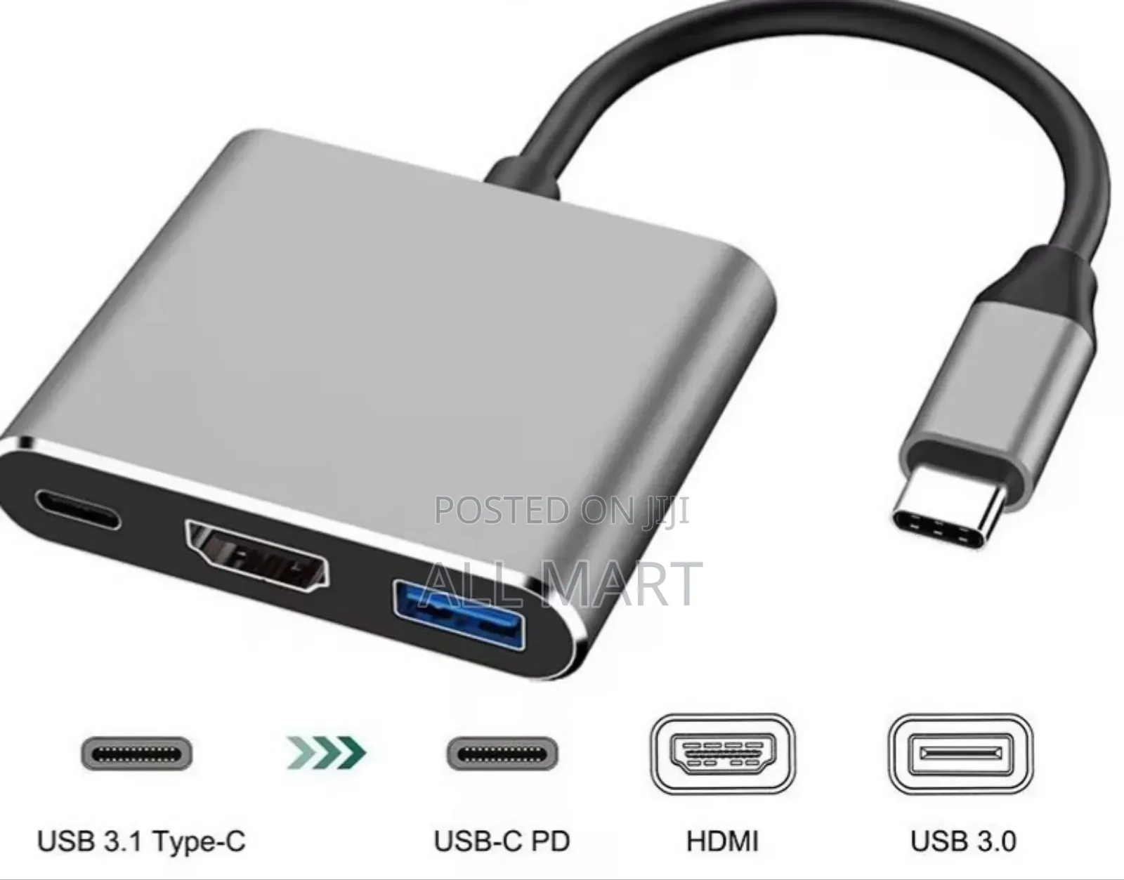 3in 1 Usb Hub Adapter