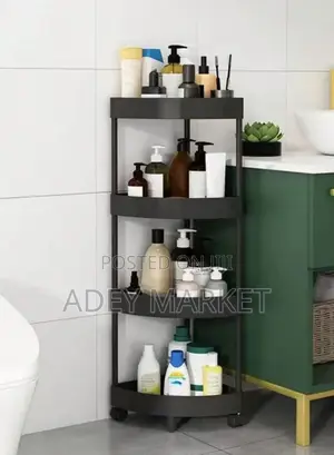 Tier Moveable Corner Storage Rack