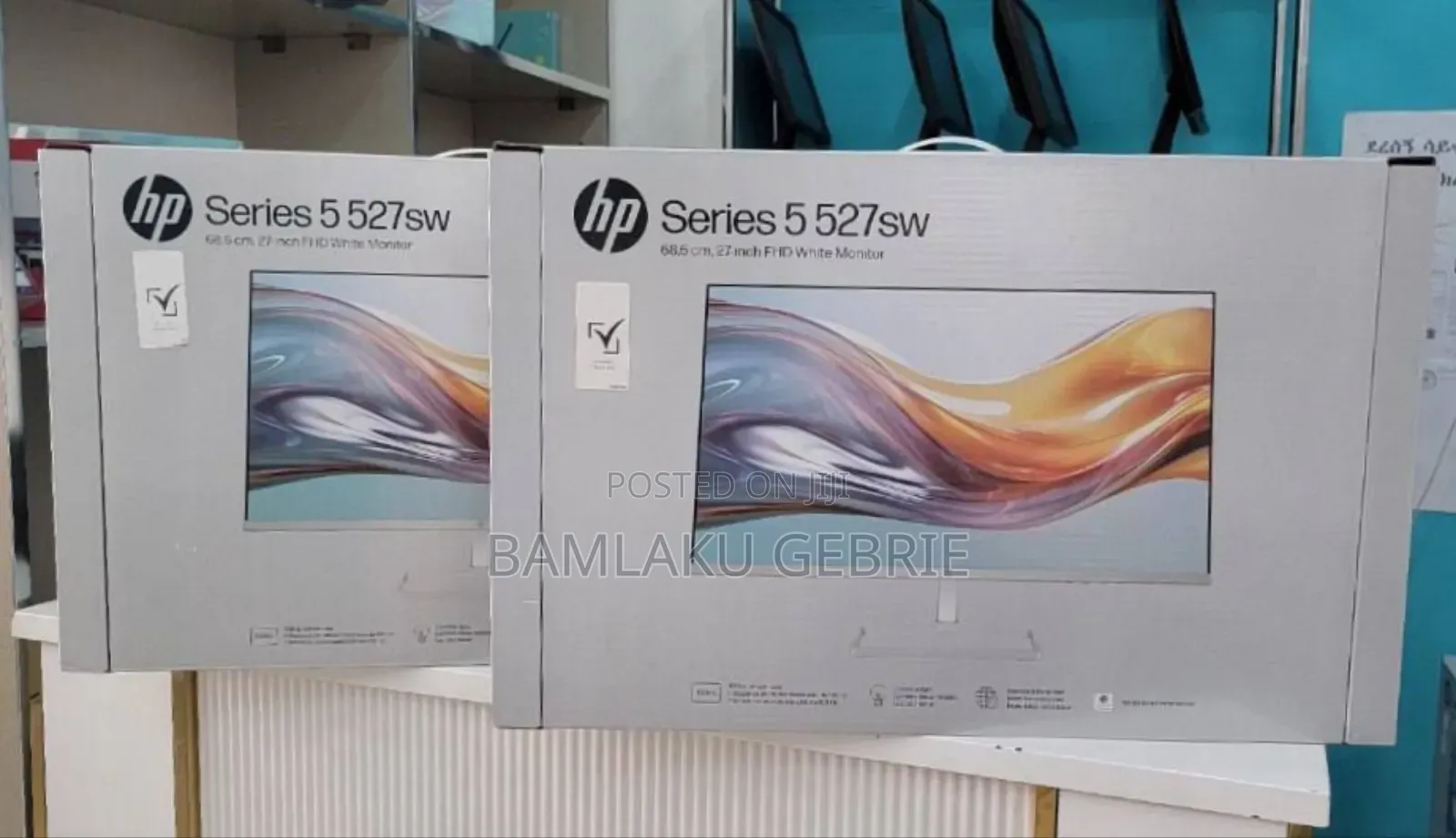 Brand New White Monitor Quantity Available Hp 27" Inch