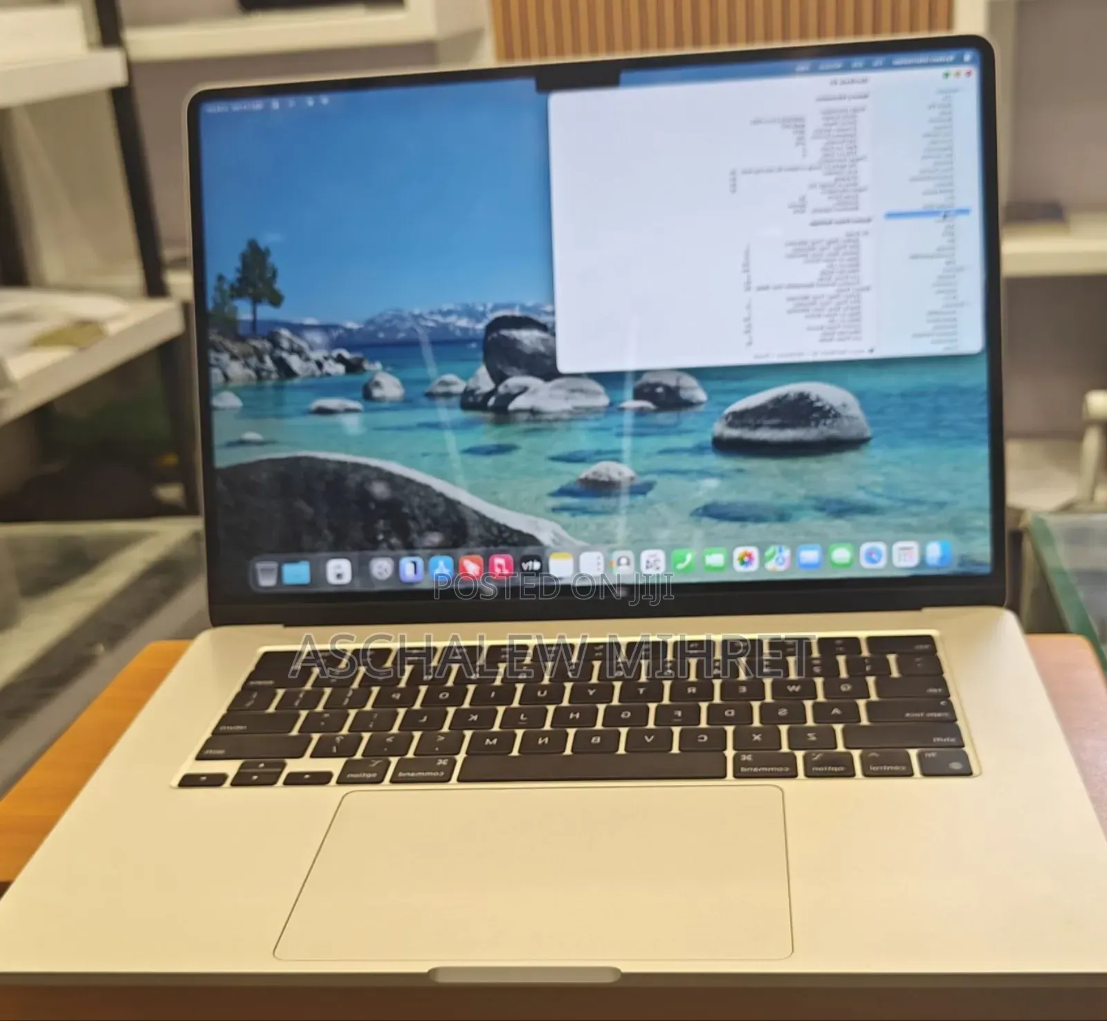 New Laptop Apple MacBook Air 2024 M3 15-Inch 8GB Apple M3 SSD 256GB