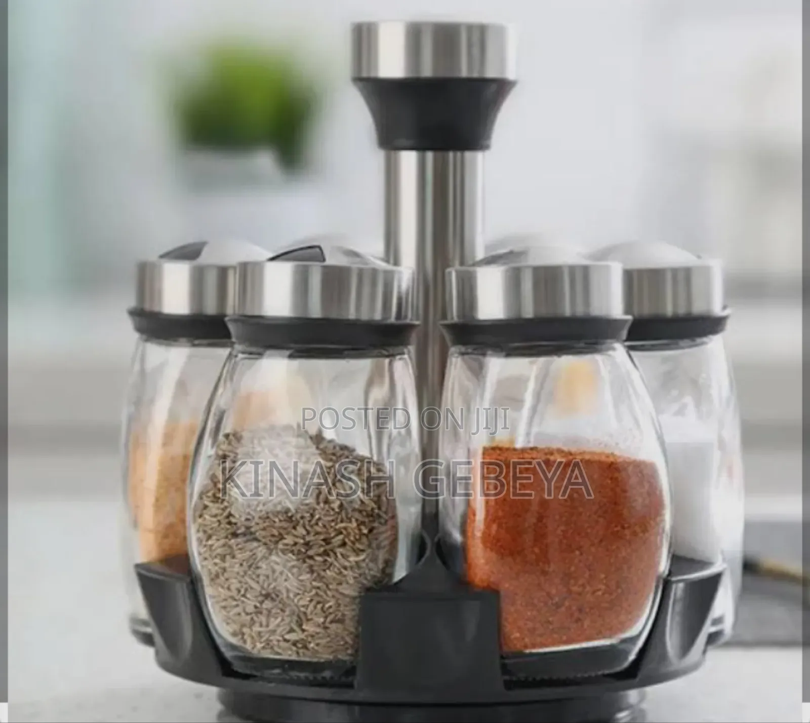 Rotating Spice Storage Rack(የጥራጥሬ ማስቀመጫ)