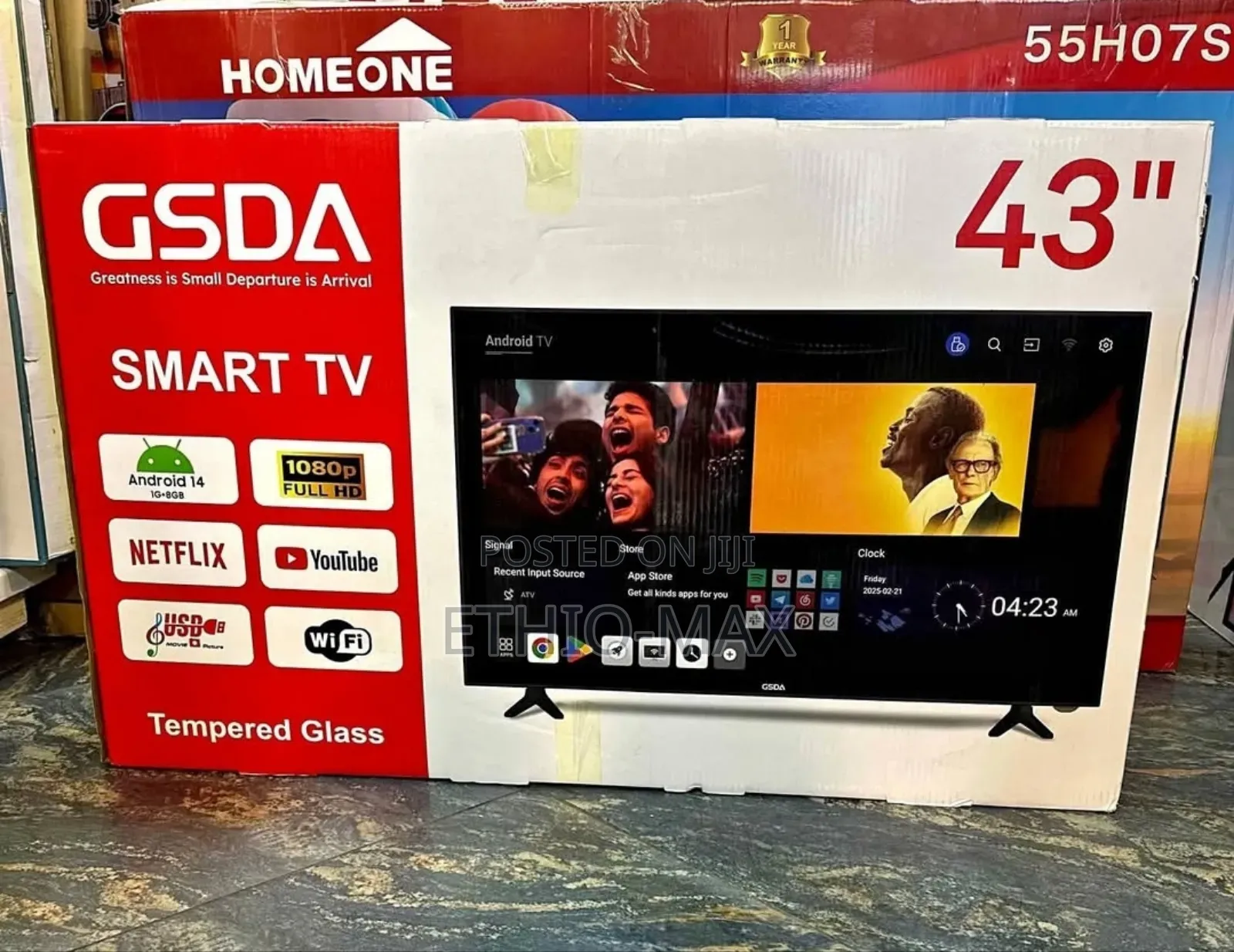 Gsda Tv 43" Smart Android Tv