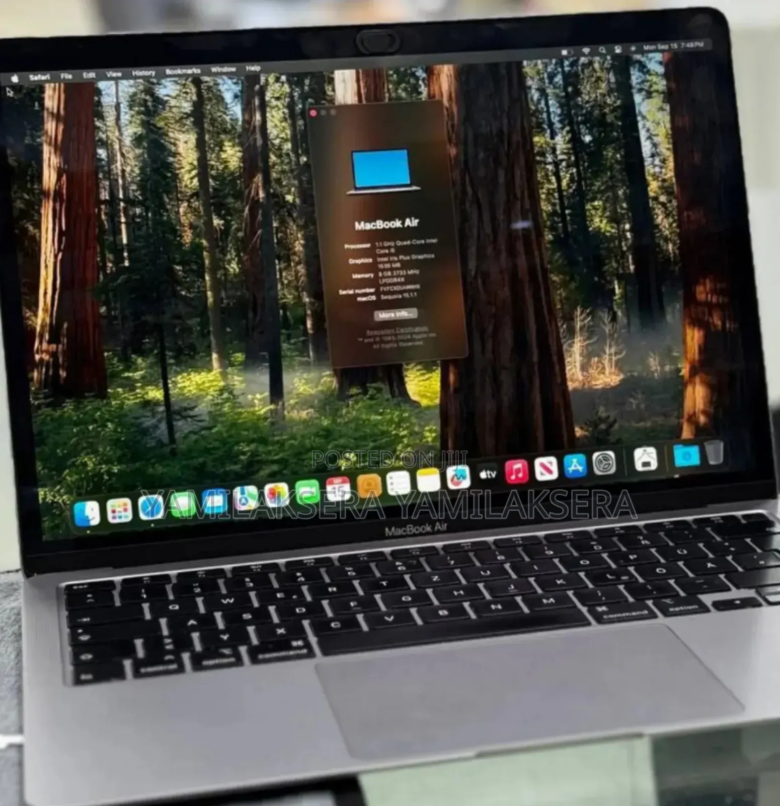 Laptop Apple MacBook Air 2020 8GB Intel Core i3 SSD 256GB