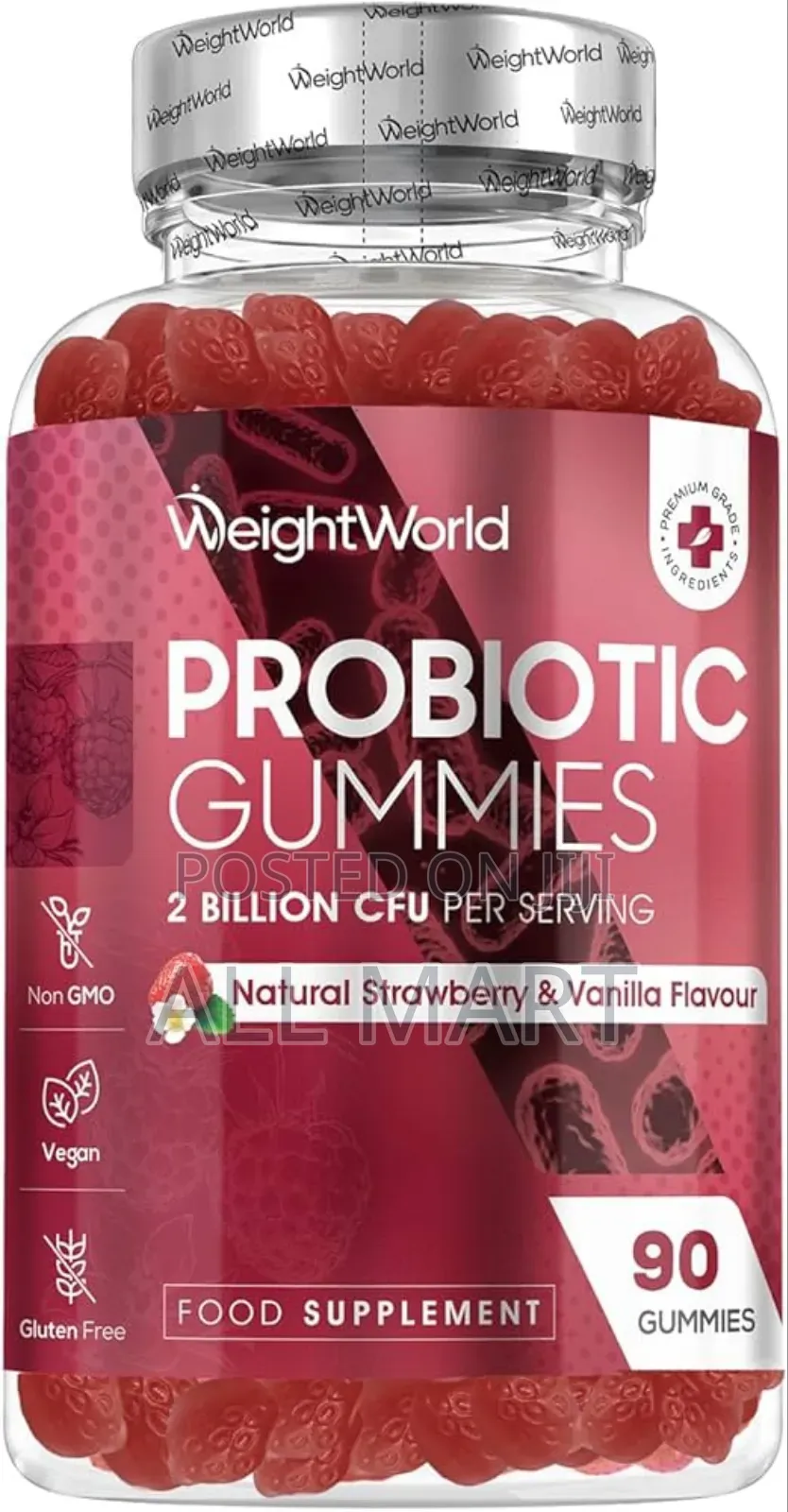 Probiotic Gummies 2 Billion Cfu 90 Gummies
