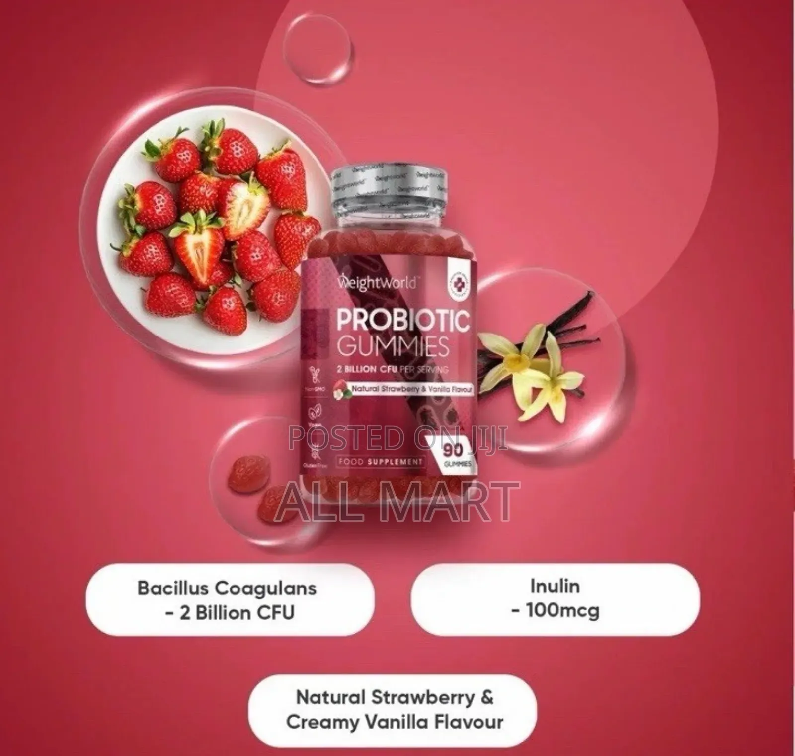 Probiotic Gummies 2 Billion Cfu 90 Gummies