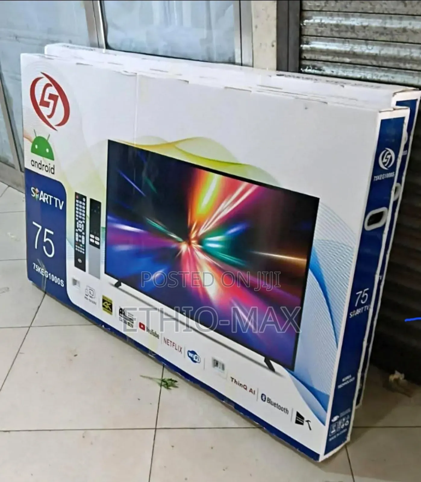 Lj Tv 75" Smart Android Tv Original Product 3 Year Warranty