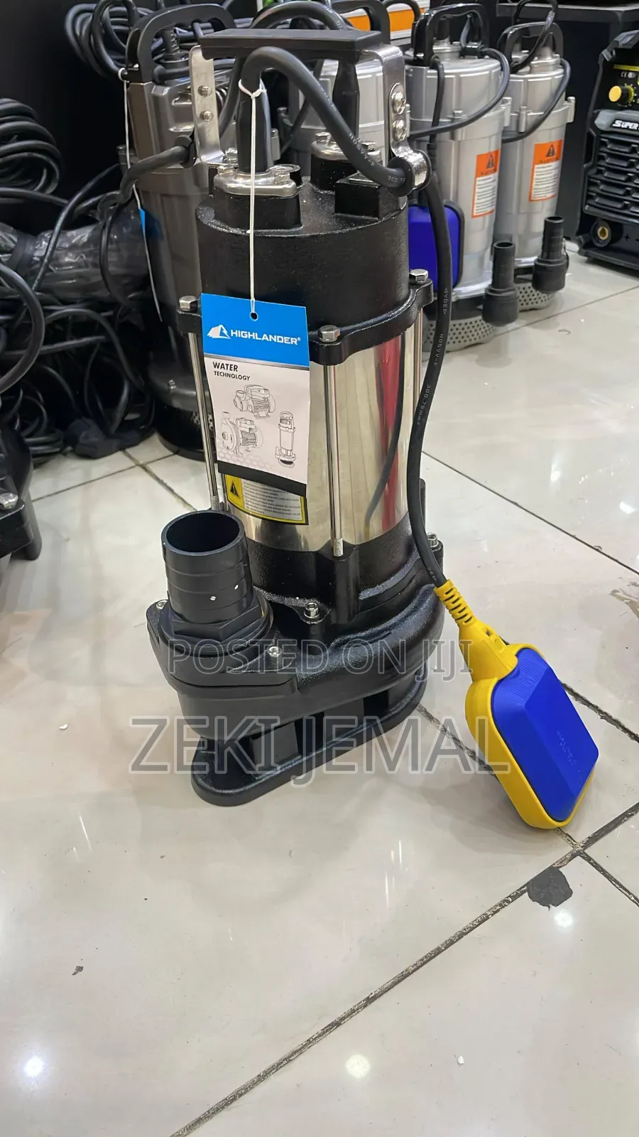 Sewage Pump Italy Technology የቆሻሻ ፓንፕ 1hp ሀይላንደር ብራንድ 100% Copper