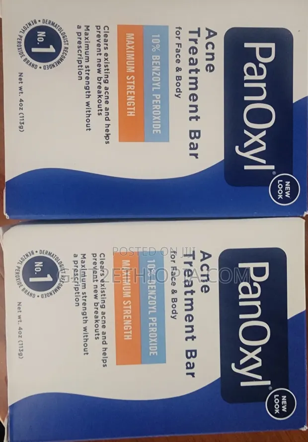 PanOxyl Acne Treatment Bar With 10% Benzoyl Peroxide - Maximum Strength, 4 Oz
