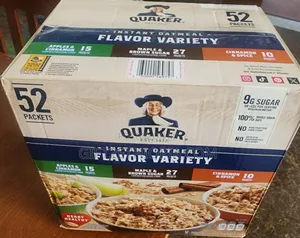 Quaker Instant Oatmeal 52 Flavor Variety Cereal
