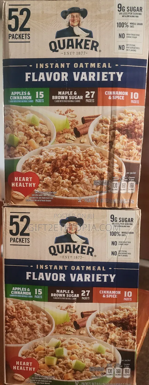 Quaker Instant Oatmeal 52 Flavor Variety Cereal