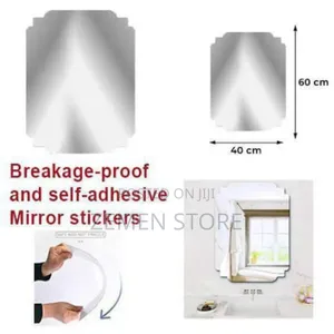 Self-Adhesive 40x60cm Decorative Wall Sticker Mirror