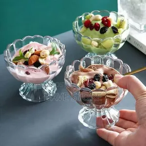 7 Piece Ice Cream Fruit Glass Cup