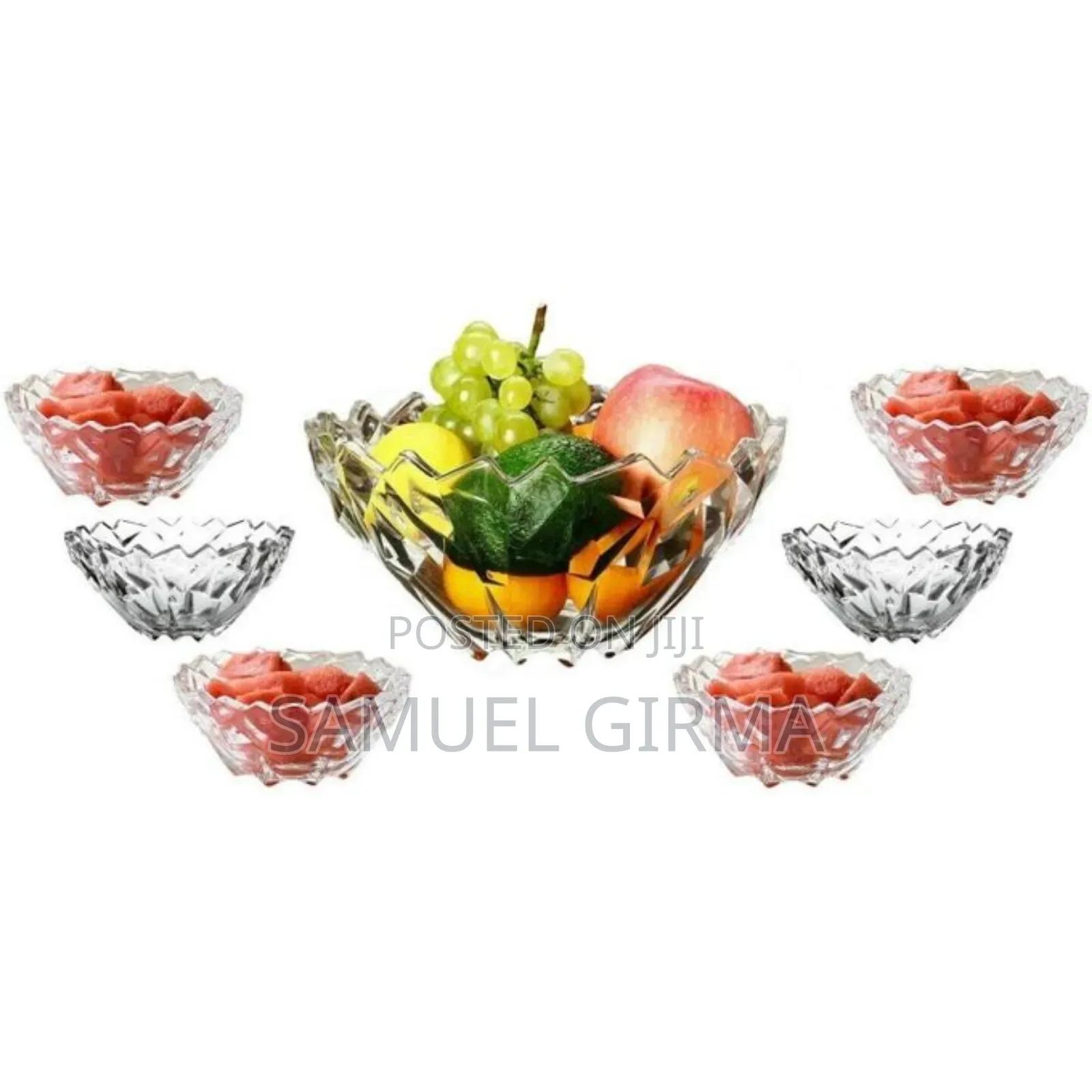 Ice Cream Fruit Glass Cup 7 Pieces