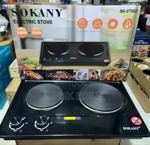 Photo - Sokany Double Hot Plate የሸክላ ምድጃ