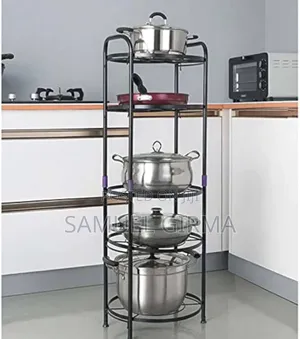 ሙሉ በሙሉ ከጠንካራ ብረት የተሰራ 5 Trier Storage Cart