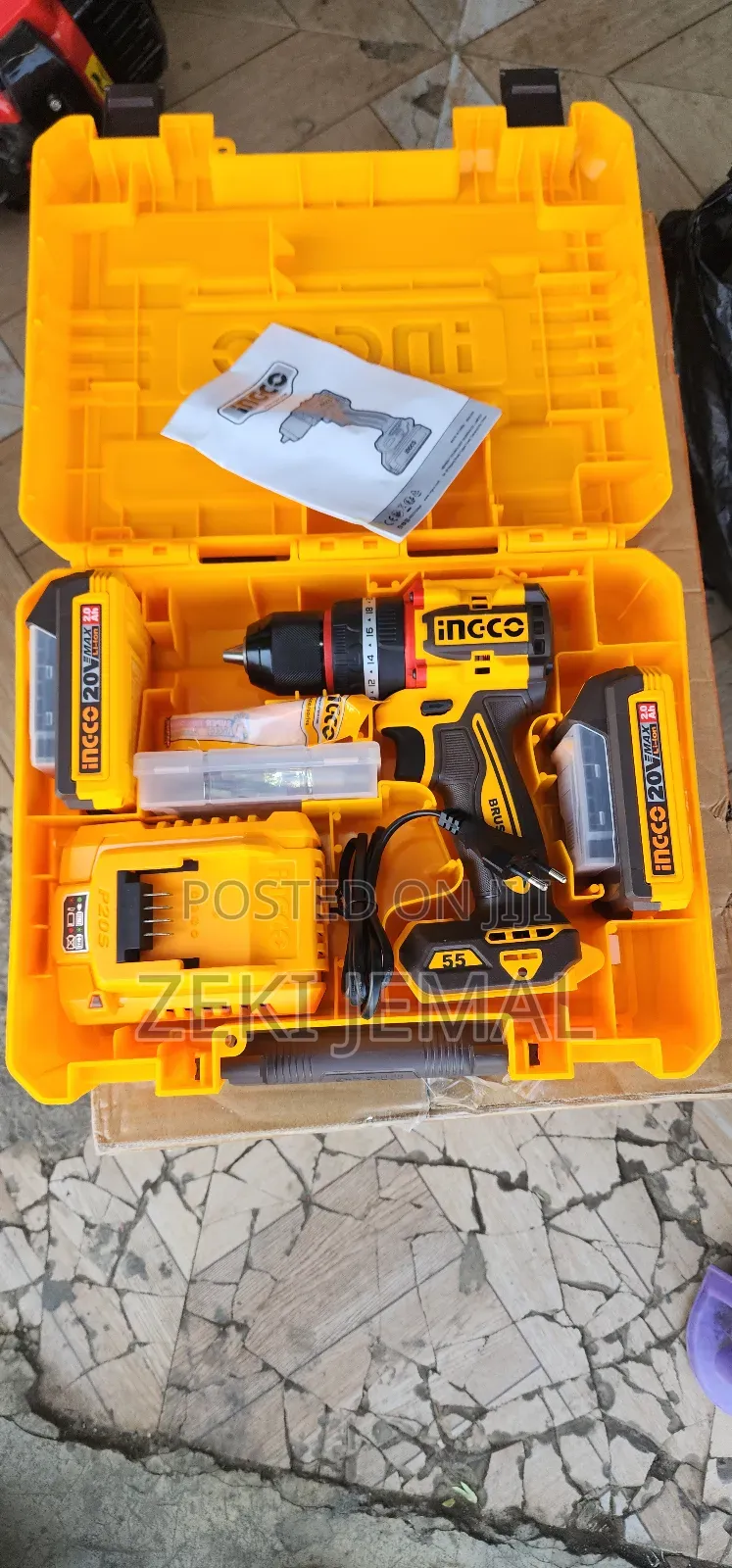 Ingco Brushless 20v 55nm 2 Battery