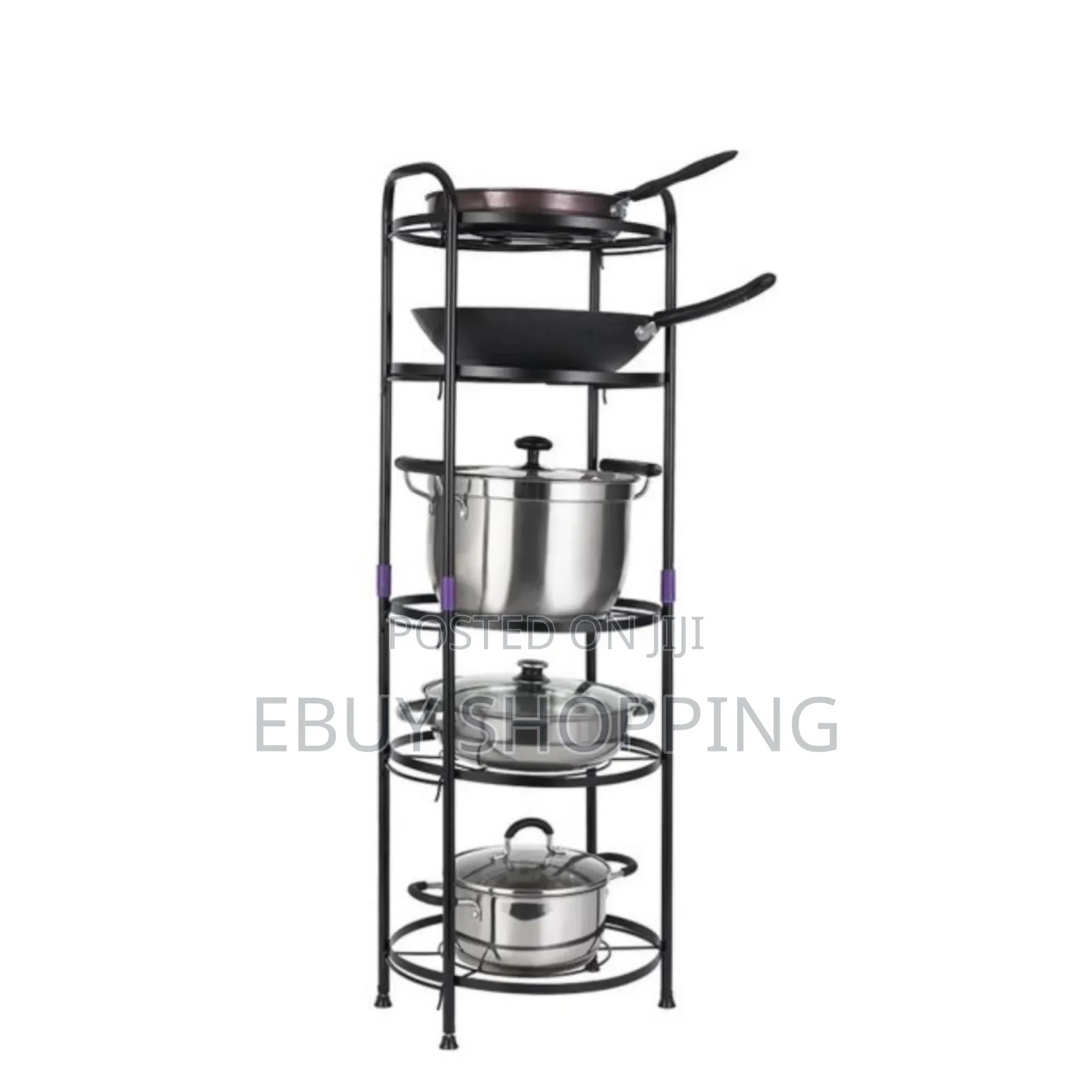 Industrial 5-Shelf Rolling Storage Organizer