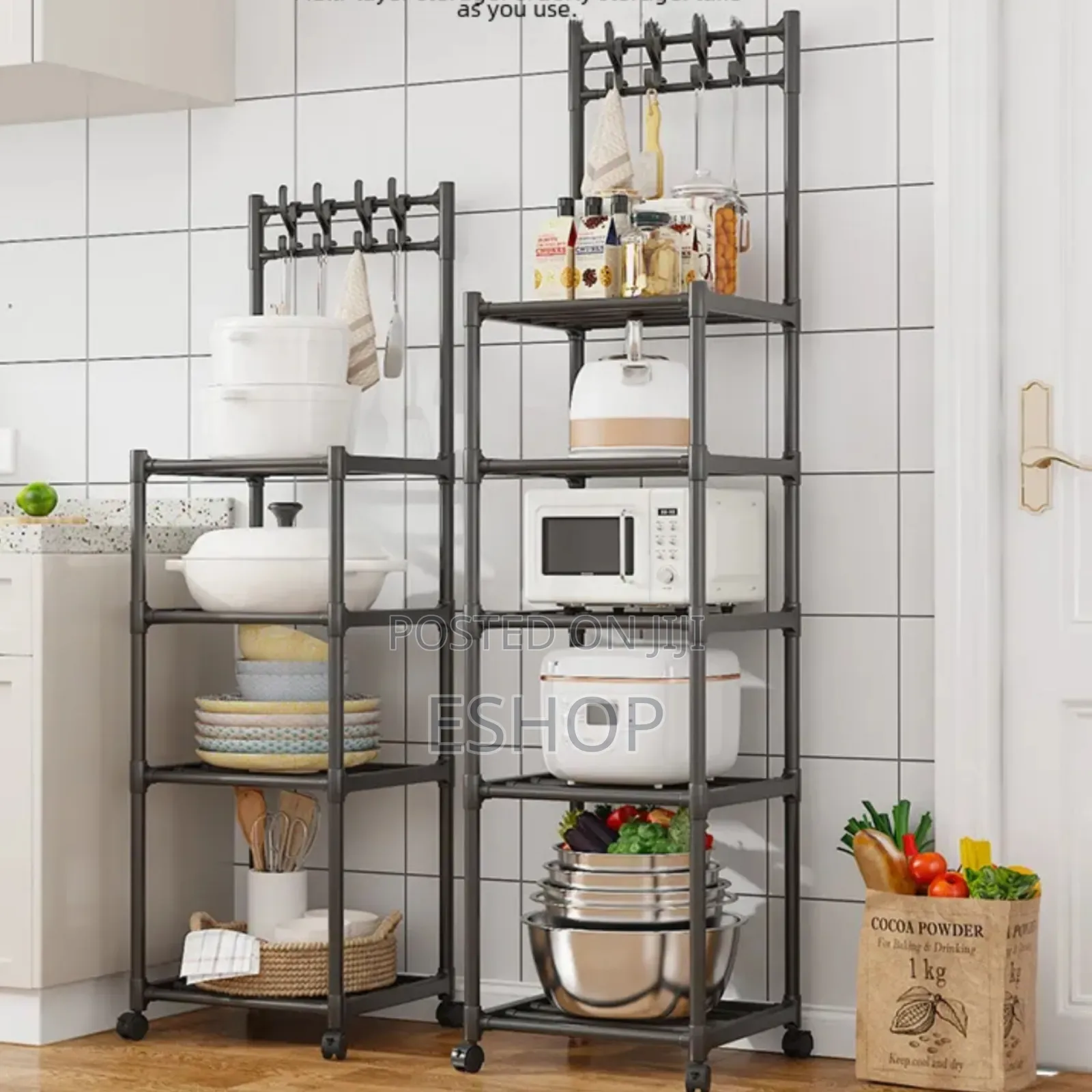 Effortless Move Kitchen Storage Rack