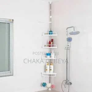 Photo - Corner Shelf - Adjustable Height - Bathroom Organizer