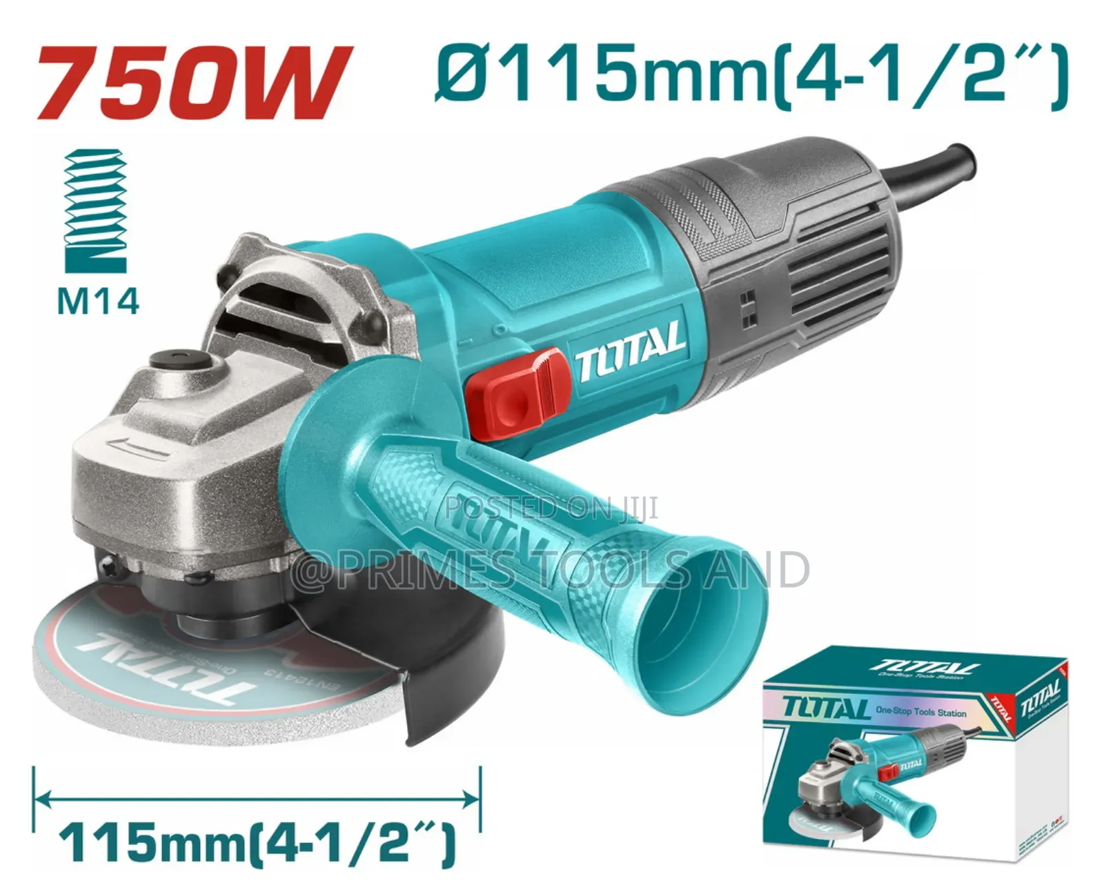 Total Angle Grinder – 750w
