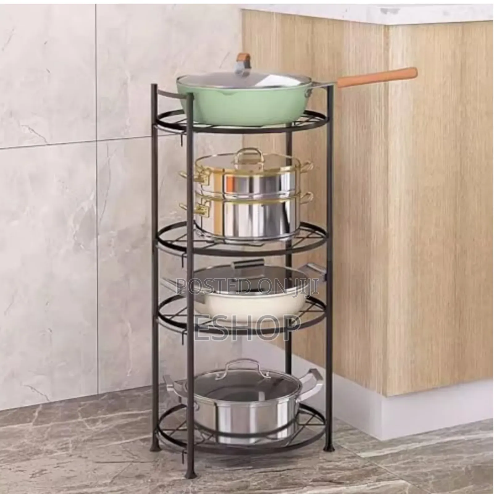 5-Tier Heavy-Duty Wire Shelving Unit With Wheels